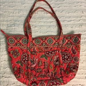 Vera Bradley “Call Me Coral” Zip-Up Tote